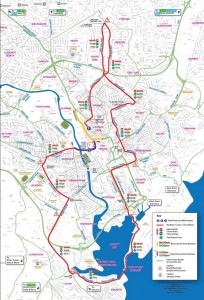 Cardiff 10k half marathon, road closures map